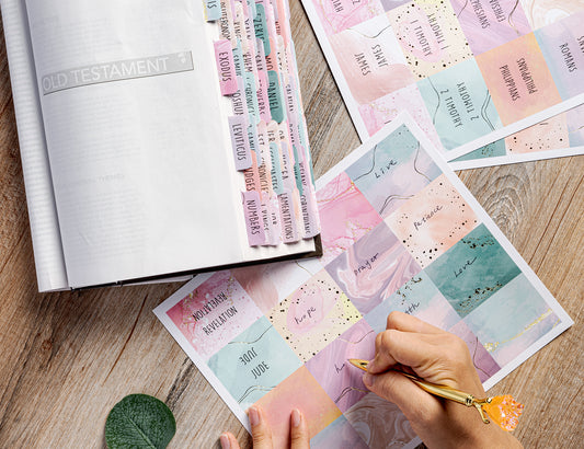 Pastel Nebula Bible Tabs