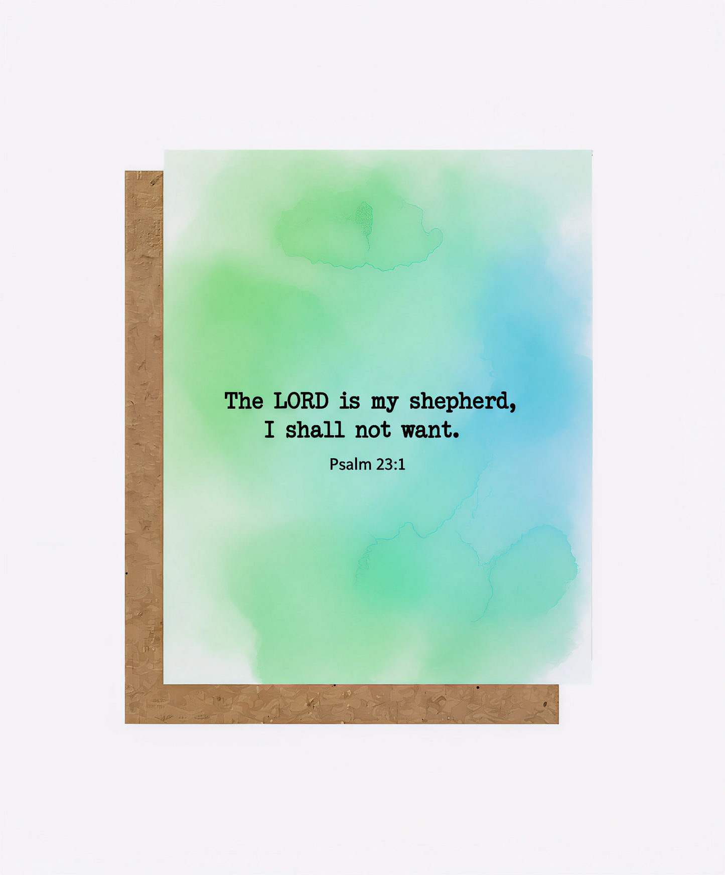 Lord Is My Shepherd The Greeting Card