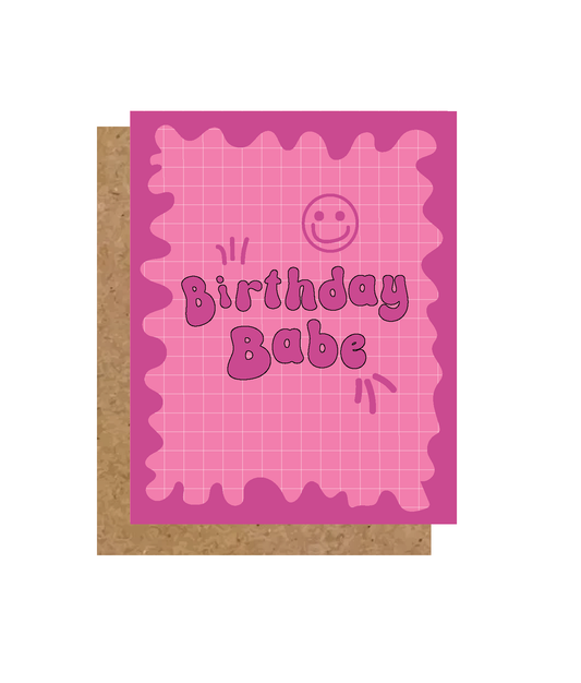 Birthday Babe Greeting Card