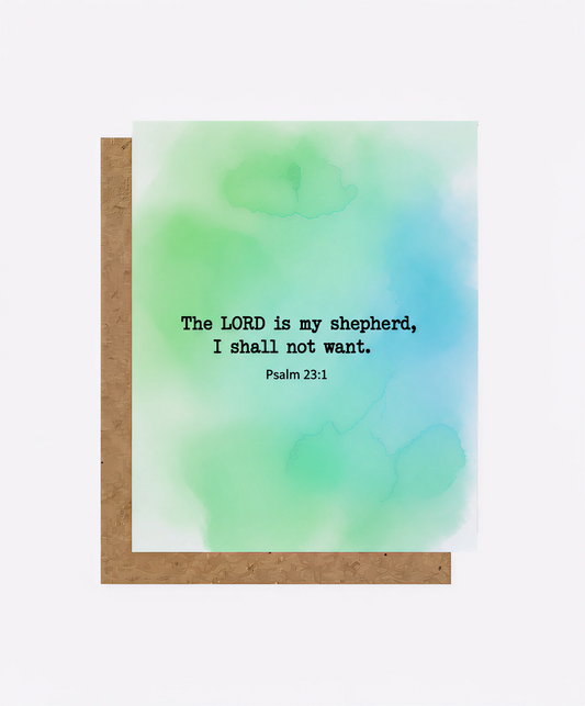 Lord Is My Shepherd The Greeting Card