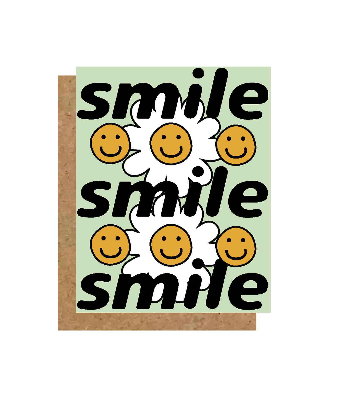 Smile Daisy Greeting Card